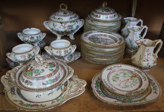 Collection 19th century Indian Tree pattern dinner, breakfast etc. wares(-)